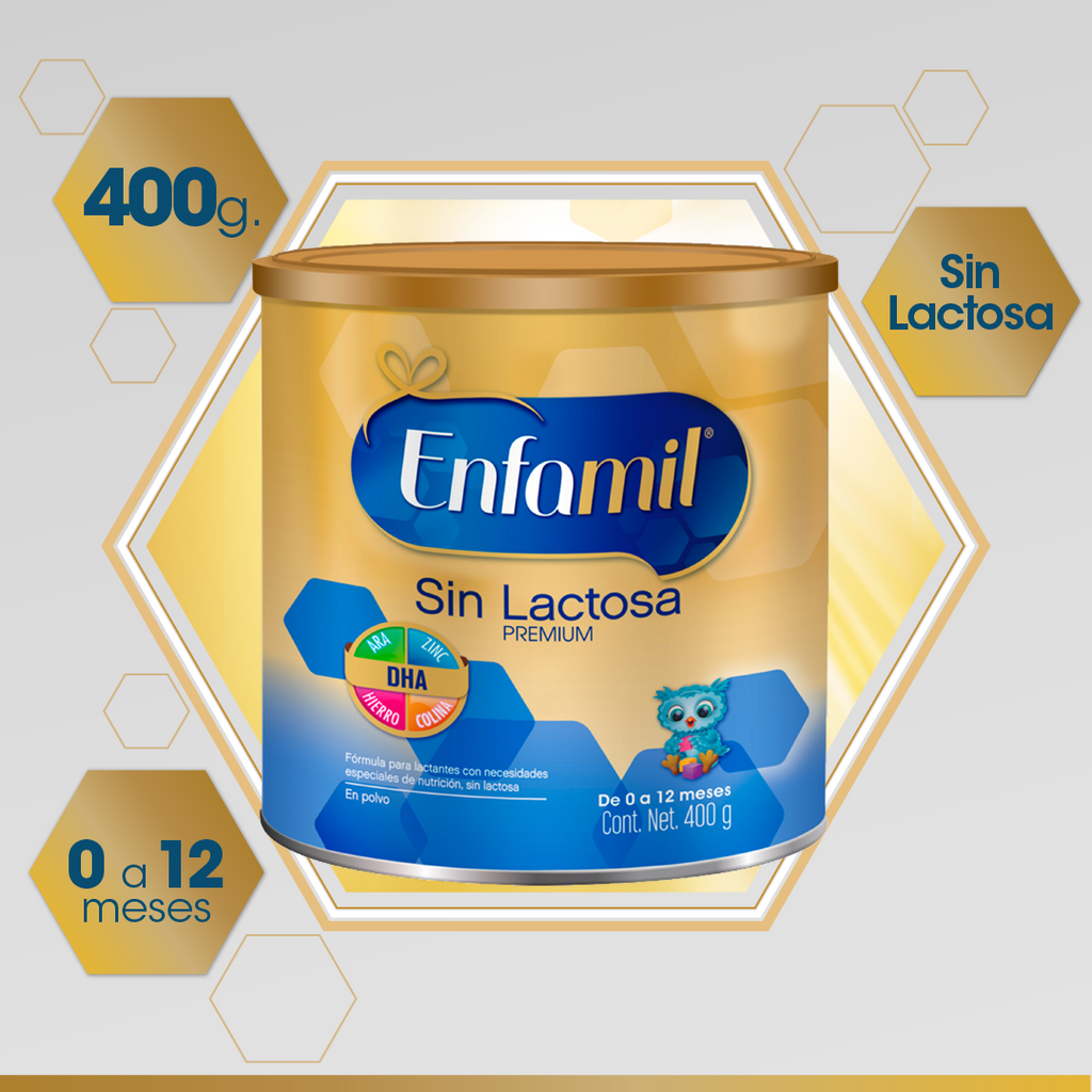 Enfamil Premium Sin Lactosa, Lata de 400 grs.