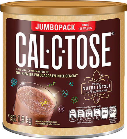 Cal-C-Tose Chocolate, Lata de 1,9 Kgs.