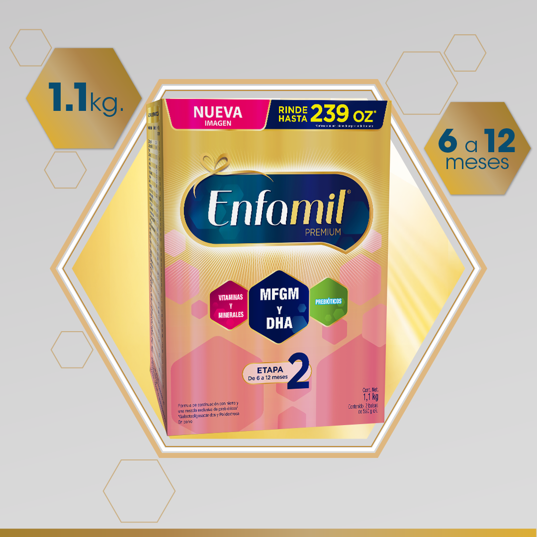 Enfamil Premium Etapa 2, Caja de 1,1 kgs.