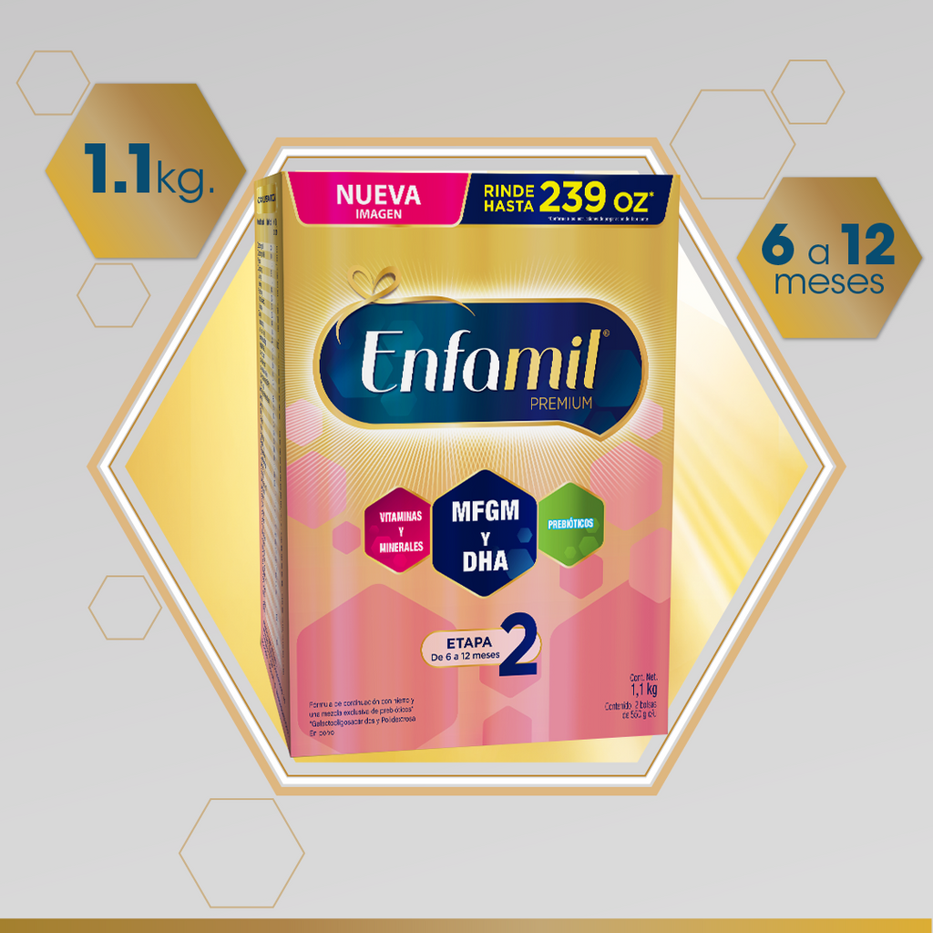 Enfamil Premium Etapa 2, Caja de 1,1 kgs.