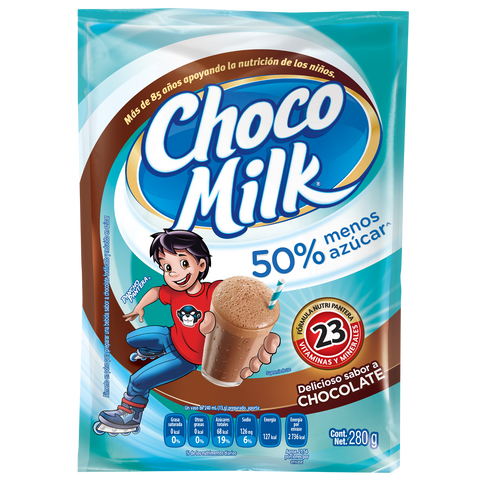 Choco Milk Chocolate, Bolsa de 280 grs. - Menos Azúcar
